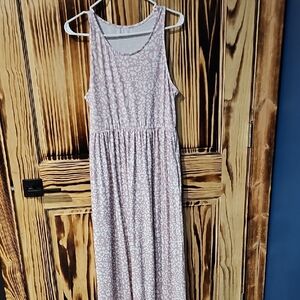 Elegant Pink Maxi Dress